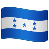 How emoji flag: Honduras displayed on WhatsApp