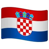 How emoji flag: Croatia displayed on WhatsApp