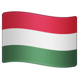 How emoji flag: Hungary displayed on WhatsApp