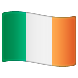 How emoji flag: Ireland displayed on WhatsApp