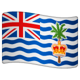 How emoji flag: British Indian Ocean Territory displayed on WhatsApp