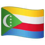 How emoji flag: Comoros displayed on WhatsApp