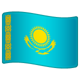 How emoji flag: Kazakhstan displayed on WhatsApp