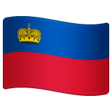 How emoji flag: Liechtenstein displayed on WhatsApp