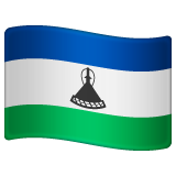 How emoji flag: Lesotho displayed on WhatsApp