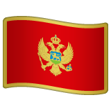 How emoji flag: Montenegro displayed on WhatsApp