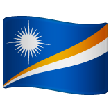 How emoji flag: Marshall Islands displayed on WhatsApp