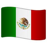 How emoji flag: Mexico displayed on WhatsApp