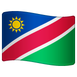 How emoji flag: Namibia displayed on WhatsApp