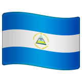 How emoji flag: Nicaragua displayed on WhatsApp