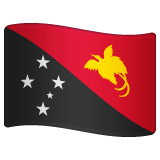 How emoji flag: Papua New Guinea displayed on WhatsApp