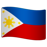 How emoji flag: Philippines displayed on WhatsApp