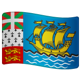 How emoji flag: St. Pierre & Miquelon displayed on WhatsApp