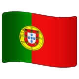 How emoji flag: Portugal displayed on WhatsApp