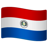 How emoji flag: Paraguay displayed on WhatsApp