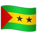 How emoji flag: São Tomé & Príncipe displayed on WhatsApp