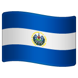 How emoji flag: El Salvador displayed on WhatsApp