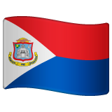 How emoji flag: Sint Maarten displayed on WhatsApp