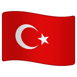 How emoji flag: Turkey displayed on WhatsApp