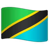 How emoji flag: Tanzania displayed on WhatsApp