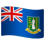 How emoji flag: British Virgin Islands displayed on WhatsApp