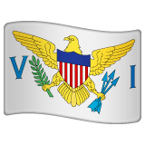 How emoji flag: U.S. Virgin Islands displayed on WhatsApp