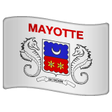 How emoji flag: Mayotte displayed on WhatsApp