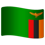 How emoji flag: Zambia displayed on WhatsApp