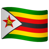 How emoji flag: Zimbabwe displayed on WhatsApp