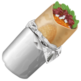 How emoji burrito displayed on WhatsApp