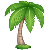 How emoji palm tree displayed on WhatsApp