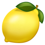 How emoji lemon displayed on WhatsApp