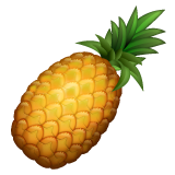 How emoji pineapple displayed on WhatsApp