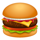 How emoji hamburger displayed on WhatsApp