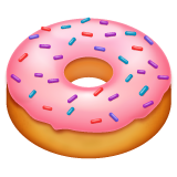 How emoji doughnut displayed on WhatsApp