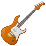 How emoji guitar displayed on WhatsApp