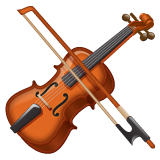 How emoji violin displayed on WhatsApp