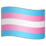 How emoji transgender flag displayed on WhatsApp