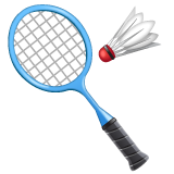 How emoji badminton displayed on WhatsApp