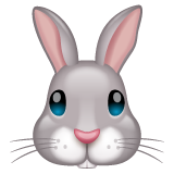 How emoji rabbit face displayed on WhatsApp