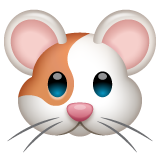 How emoji hamster displayed on WhatsApp