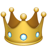 How emoji crown displayed on WhatsApp