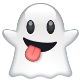 How emoji ghost displayed on WhatsApp