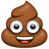 How emoji pile of poo displayed on WhatsApp