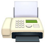 How emoji fax machine displayed on WhatsApp