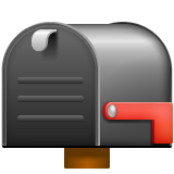 How emoji closed mailbox with lowered flag displayed on WhatsApp