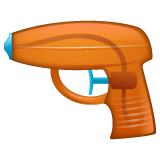 How emoji water pistol displayed on WhatsApp