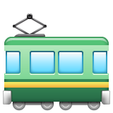 How emoji railway car displayed on WhatsApp