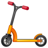 How emoji kick scooter displayed on WhatsApp