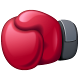 How emoji boxing glove displayed on WhatsApp